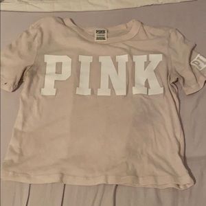 Womens pink crop top